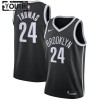 Camiseta Niños Brooklyn Nets Cameron Thomas 24 2022-23 Nike Icon Edition Negro Swingman